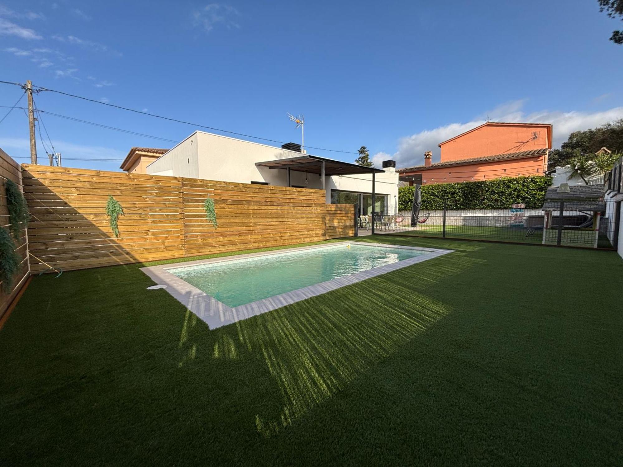 Espectacular Casa En Llagostera - Costa Brava, Con Piscina Bagian luar foto